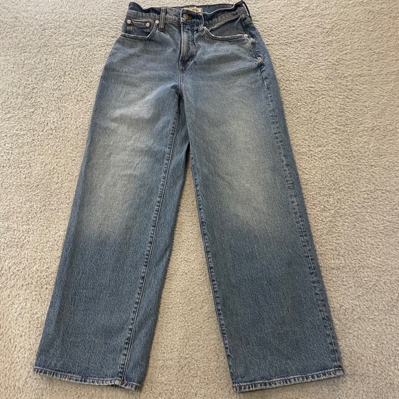 Madewell Denim - Madewell The Perfect Vintage Wide Leg Jean Womens 26x29 Blue High Rise NR475